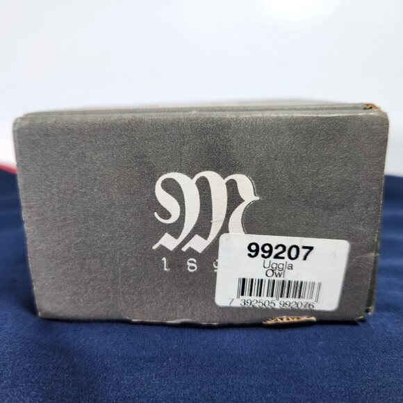 Mats Jonasson Lead Crystal Owl Paperweight Signature Collection Made in Sweden - Picture 11 of 12